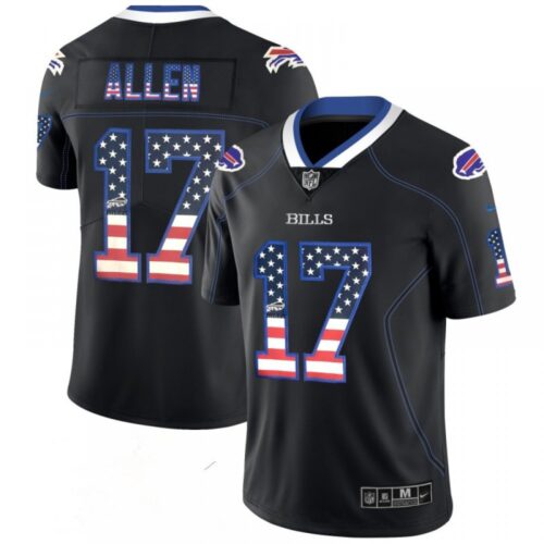 68624ce9d44cb_1 Men's Buffalo Bills #17 Josh Allen Black 2018 USA Flag Fashion NFL Limited Stitched Jersey