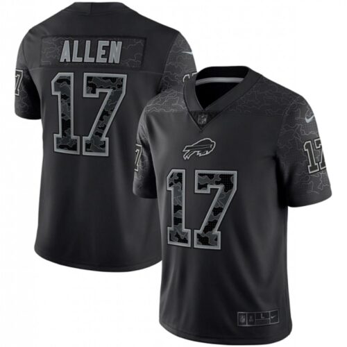 68624cf8e626e_1 Men's Buffalo Bills #17 Josh Allen Black Reflective Limited Stitched Football Jersey