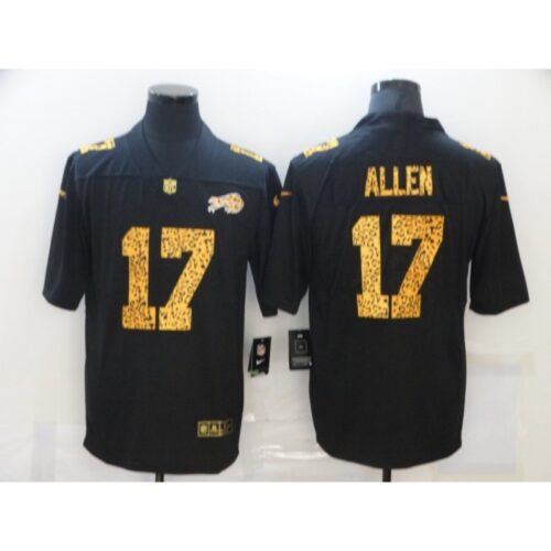 68624d040cb8f_1 Men's Buffalo Bills #17 Josh Allen Black Leopard Print Fashion Limited Stitched Jersey