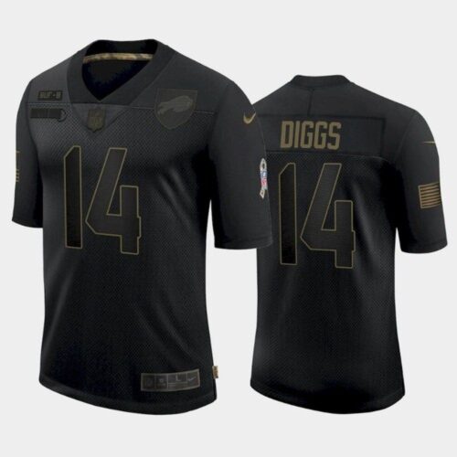 68624d3aba146_1 Men's Buffalo Bills #14 Stefon Diggs 2020 Black Salute To Service Limited Stitched Jersey