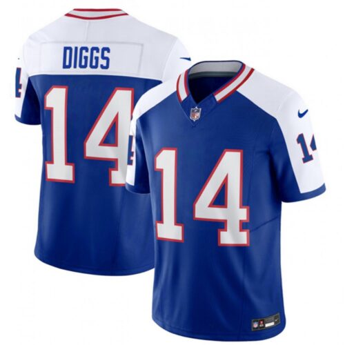 68624db292030_1 Men's Buffalo Bills #14 Stefon Diggs Blue/White 2023 F.U.S.E. Throwback Vapor Untouchable Limited Stitched Jersey