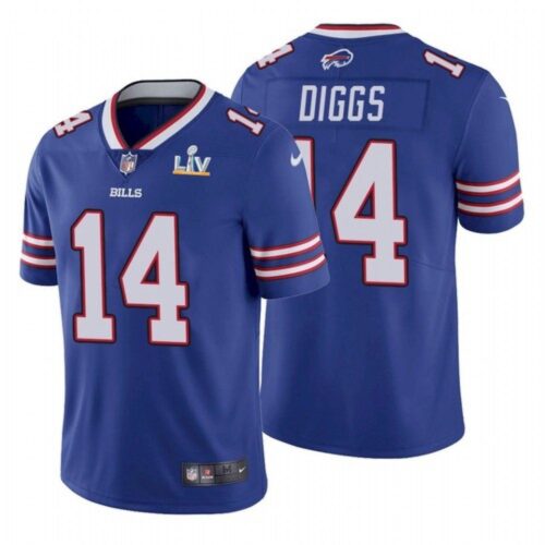 68624de2cca5e_1 Men's Buffalo Bills #14 Stefon Diggs Blue 2021 Super Bowl LV Stitched NFL Jersey