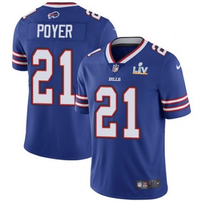 68624ded88f0a_1 Men's Buffalo Bills #21 Jordan Poyer Blue 2021 Super Bowl LV Stitched NFL Jersey