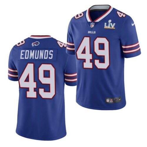 68624df0f2878_1 Men's Buffalo Bills #49 Tremaine Edmunds Blue 2021 Super Bowl LV Stitched NFL Jersey
