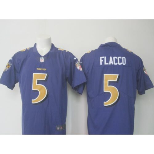 68624e02a973a_1 Men's Ravens #5 Joe Flacco Purple Limited Rush NFL Jersey