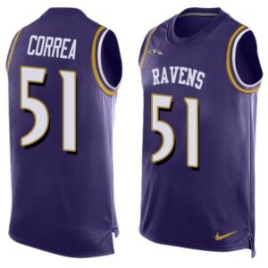 68624e16bcefe_1 Ravens #51 Kamalei Correa Purple Team Color Men's Stitched NFL Limited Tank Top Jersey