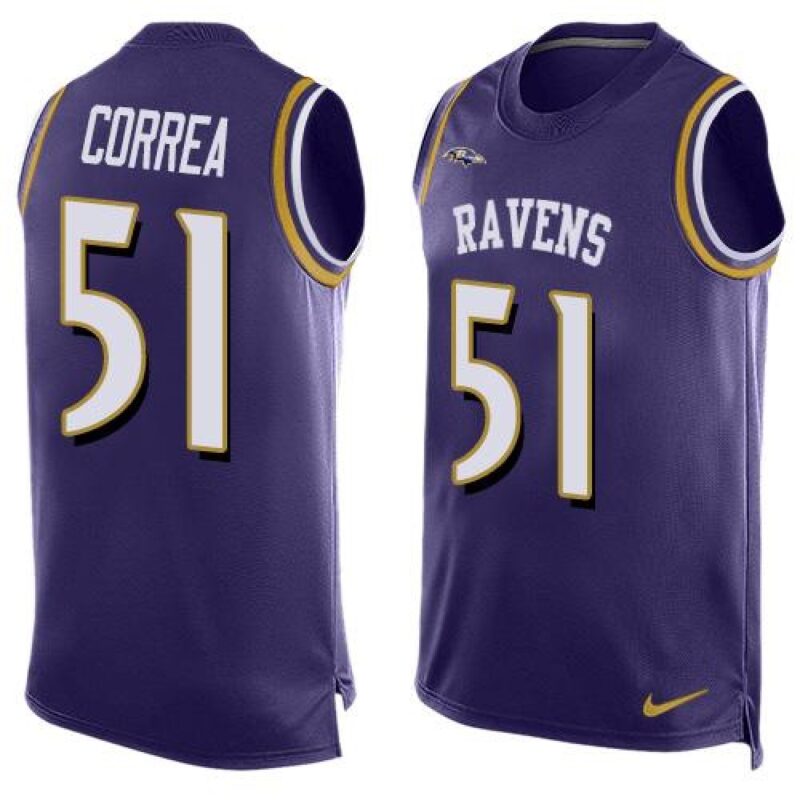 68624e16bcefe_1 Ravens #51 Kamalei Correa Purple Team Color Men's Stitched NFL Limited Tank Top Jersey