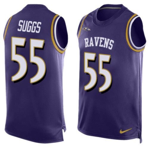 68624e2bd5a18_1 Ravens #55 Terrell Suggs Purple Team Color Men's Stitched NFL Limited Tank Top Jersey