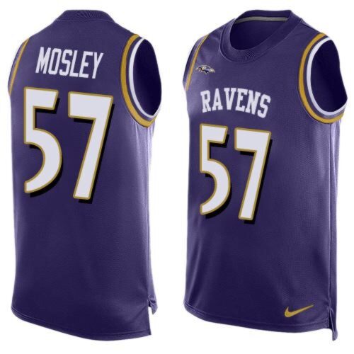 68624e35c8461_1 Ravens #57 C.J. Mosley Purple Team Color Men's Stitched NFL Limited Tank Top Jersey
