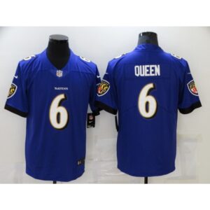 68624e40b4e64_1 Men's Baltimore Ravens #6 Patrick Queen Purple Vapor Untouchable Limited Stitched Jersey