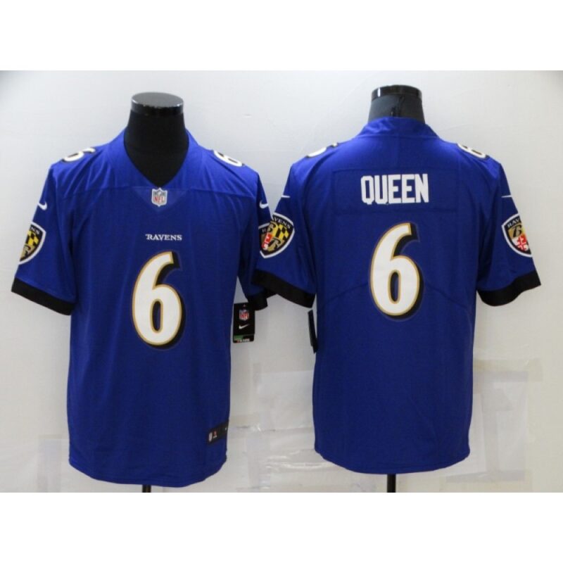 68624e40b4e64_1 Men's Baltimore Ravens #6 Patrick Queen Purple Vapor Untouchable Limited Stitched Jersey