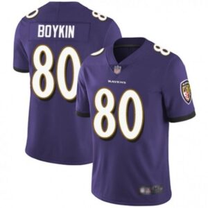 68624e6e6ce35_1 Men's Baltimore Ravens #80 Miles Boykin Purple Vapor Untouchable Limited Jersey