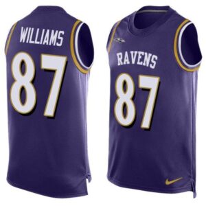 68624e790f424_1 Ravens #87 Maxx Williams Purple Team Color Men's Stitched NFL Limited Tank Top Jersey