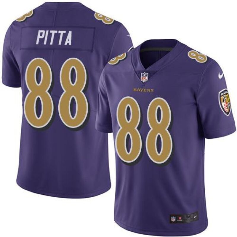 68624e7c970f4_1 Ravens #88 Dennis Pitta Purple Men's Stitched NFL Limited Rush Jersey
