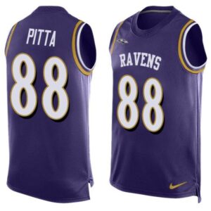 68624e8061551_1 Ravens #88 Dennis Pitta Purple Team Color Men's Stitched NFL Limited Tank Top Jersey
