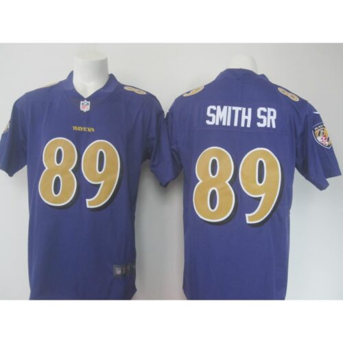 68624e83dfe75_1 Men's Ravens #89 Steve Smith Sr. Purple Limited Rush NFL Jersey