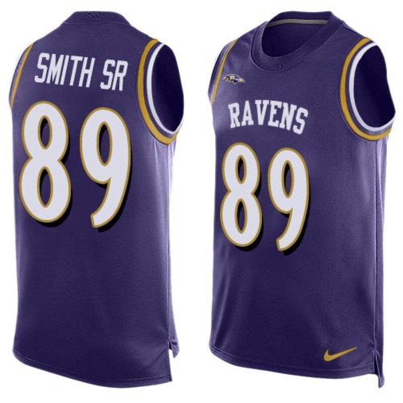 68624e8759813_1 Ravens #89 Steve Smith Sr Purple Team Color Men's Stitched NFL Limited Tank Top Jersey