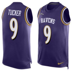 68624e8ad2020_1 Ravens #9 Justin Tucker Purple Team Color Men's Stitched NFL Limited Tank Top Jersey