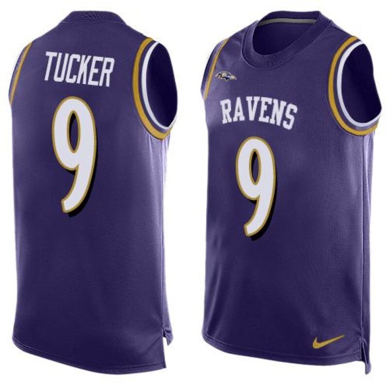 68624e8ad2020_1 Ravens #9 Justin Tucker Purple Team Color Men's Stitched NFL Limited Tank Top Jersey