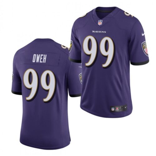 68624e95763ac_1 Men's Baltimore Ravens #99 Jayson Oweh Purple 2021 Vapor Untouchable Limited Stitched Jersey