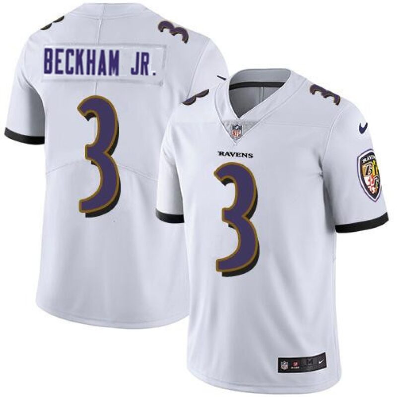 68624ecdd7154_1 Men's Baltimore Ravens #3 Odell Beckham Jr. White Vapor Untouchable Football Jersey