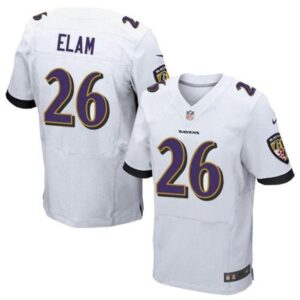 68624ee3ad434_1 Ravens #26 Matt Elam White Men's Stitched NFL New Elite Jersey