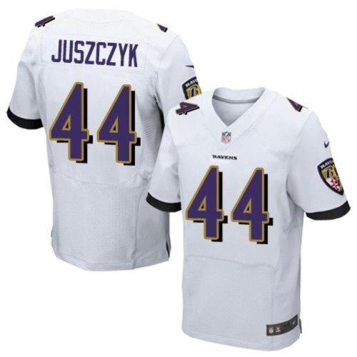 68624ef1af0e3_1 Ravens #44 Kyle Juszczyk White Men's Stitched NFL New Elite Jersey