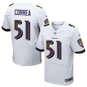 68624efc2e69b_1 Ravens #51 Kamalei Correa White Men's Stitched NFL New Elite Jersey