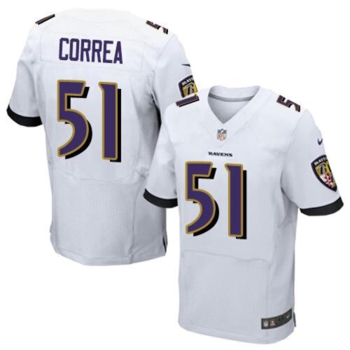 68624efc2e69b_1 Ravens #51 Kamalei Correa White Men's Stitched NFL New Elite Jersey