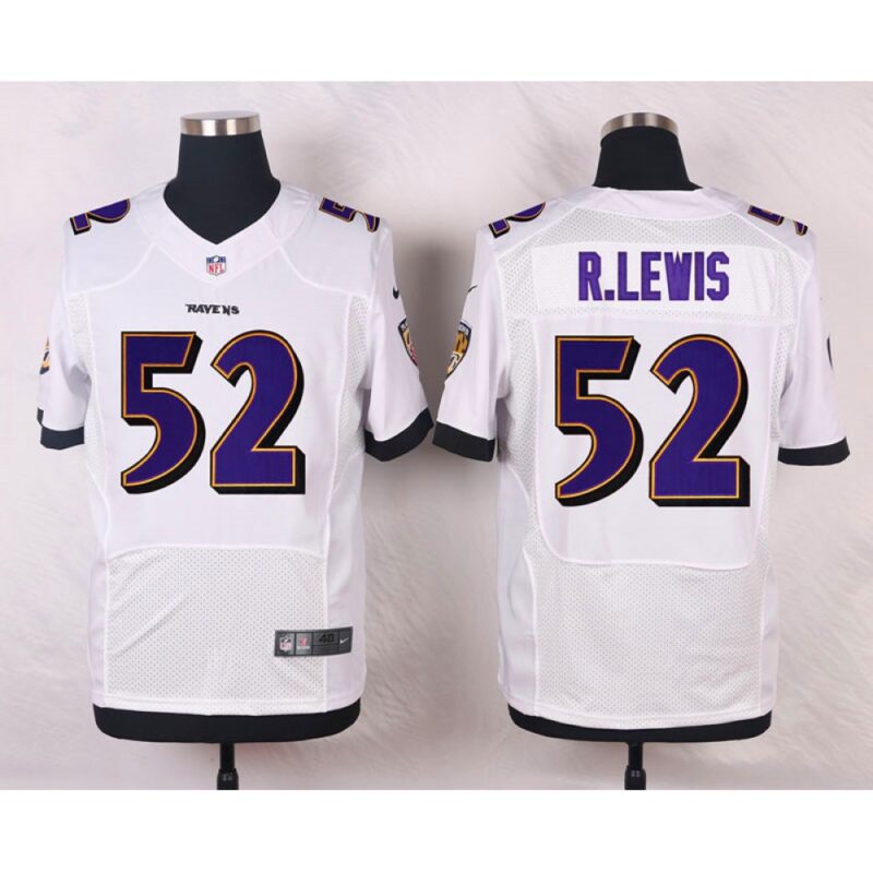 68624effcaedb_1 Ravens #52 Ray Lewis White Men's Stitched NFL New Elite Jersey