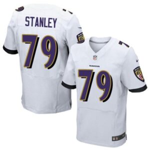 68624f11dd0b1_1 Ravens #79 Ronnie Stanley White Men's Stitched NFL New Elite Jersey