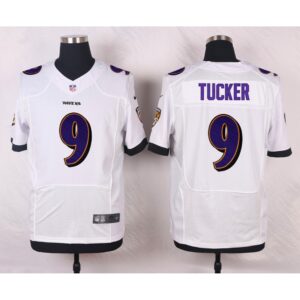 68624f154f962_1 Ravens #9 Justin Tucker White Men's Stitched NFL New Elite Jersey