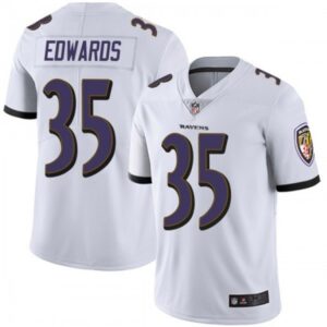 68624f3092bc0_1 Men's Baltimore Ravens #35 Gus Edwards White Vapor Untouchable Limited Jersey
