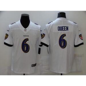 68624f424bdd3_1 Men's Baltimore Ravens #6 Patrick Queen White Vapor Untouchable Limited Stitched Jersey