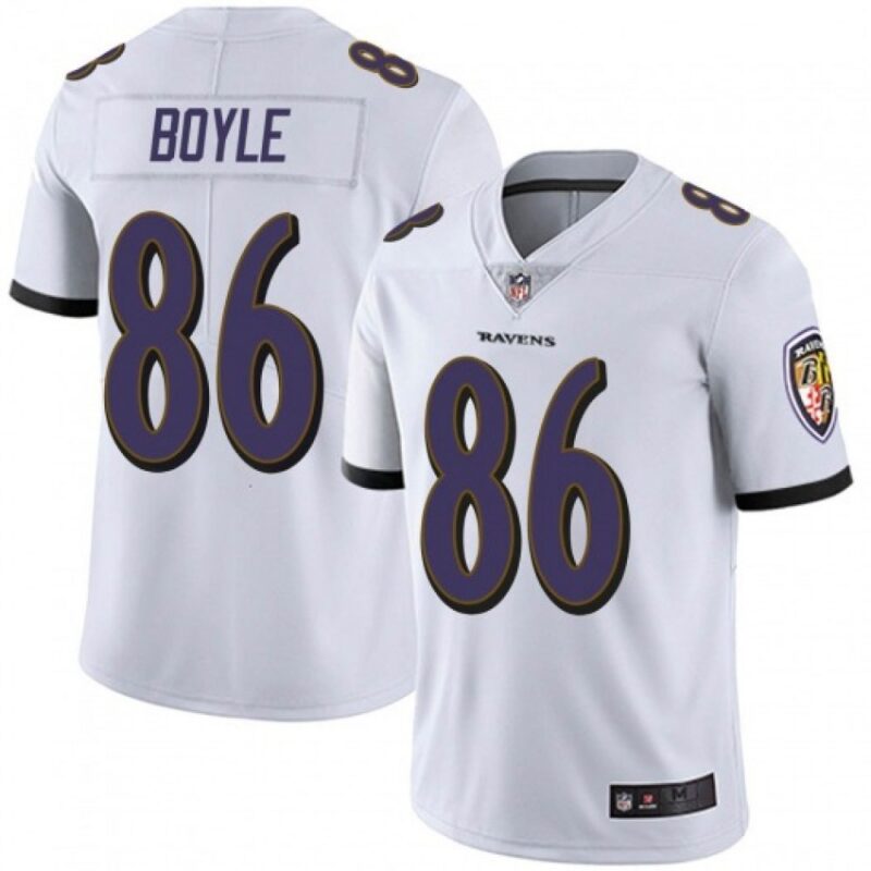 68624f6ca31e9_1 Men's Baltimore Ravens #86 Nick Boyle White Vapor Untouchable Limited Jersey