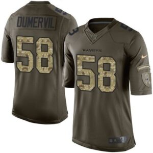 68624f7028664_1 Ravens #58 Elvis Dumervil GreenI Men's Stitched NFL Limited Salute to Service Jersey