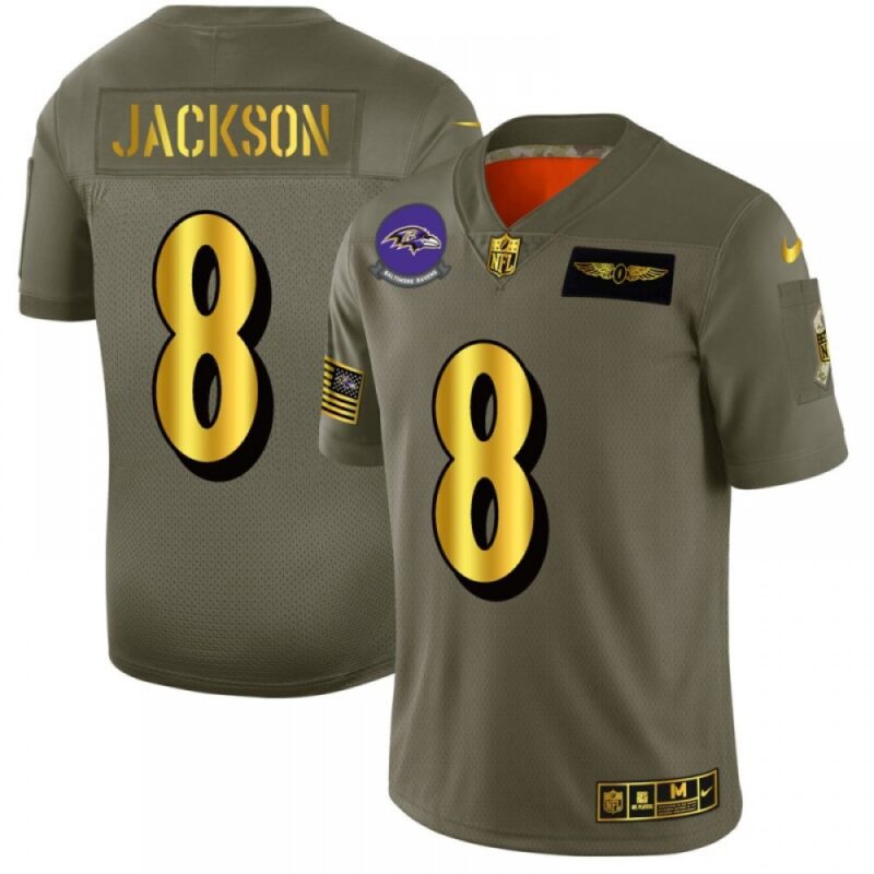 68624faa62a0f_1 Men's Baltimore Ravens #8 Lamar Jackson 2019 Olive/Gold Salute To Service Limited Stitched NFL Jersey
