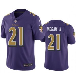 6862501e59f27_1 Men's Baltimore Ravens #21 Mark Ingram II Purple Color Rush NFL Jersey