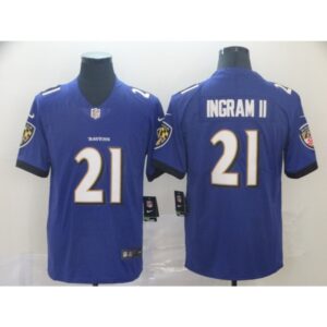 68625021c27da_1 Men's Baltimore Ravens #21 Mark Ingram II Purple Vapor Untouchable NFL Jersey