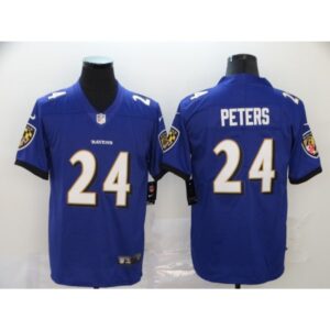 6862502536c5e_1 Men's Baltimore Ravens #24 Marcus Peters Purple Vapor Untouchable NFL Jersey