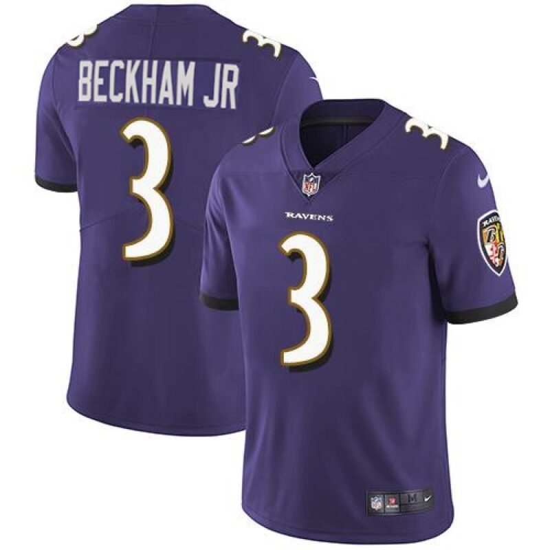 6862502fa6383_1 Men's Baltimore Ravens #3 Odell Beckham Jr. Purple Vapor Untouchable Football Jersey