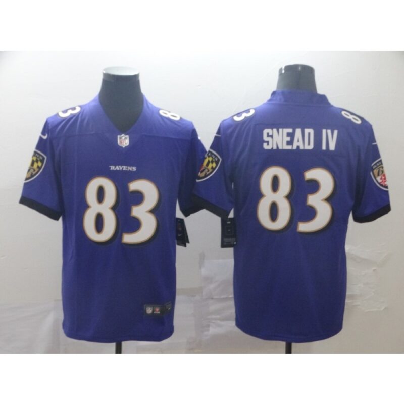 6862503a76378_1 Men's Baltimore Ravens #83 Willie Snead IV Purple Vapor Untouchable NFL Jersey