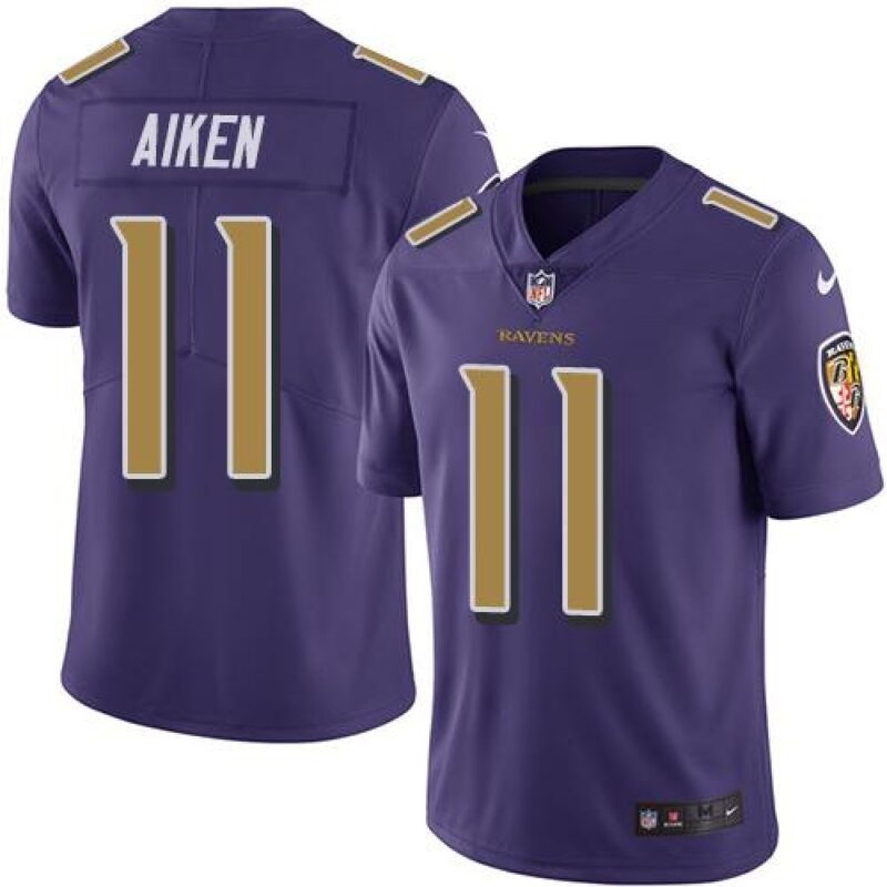 6862507a60071_1 Ravens #11 Kamar Aiken Purple Men's Stitched NFL Limited Rush Jersey