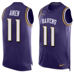 6862507d9f308_1 Ravens #11 Kamar Aiken Purple Team Color Men's Stitched NFL Limited Tank Top Jersey