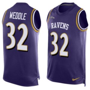 686250cd400b8_1 Ravens #32 Eric Weddle Purple Team Color Men's Stitched NFL Limited Tank Top Jersey