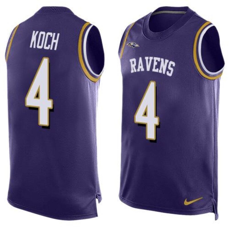 686250d44e7dd_1 Ravens #4 Sam Koch Purple Team Color Men's Stitched NFL Limited Tank Top Jersey