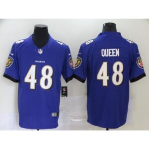 686250f05544e_1 Men's Baltimore Ravens #48 Patrick Queen Purple Vapor Untouchable Limited Jersey