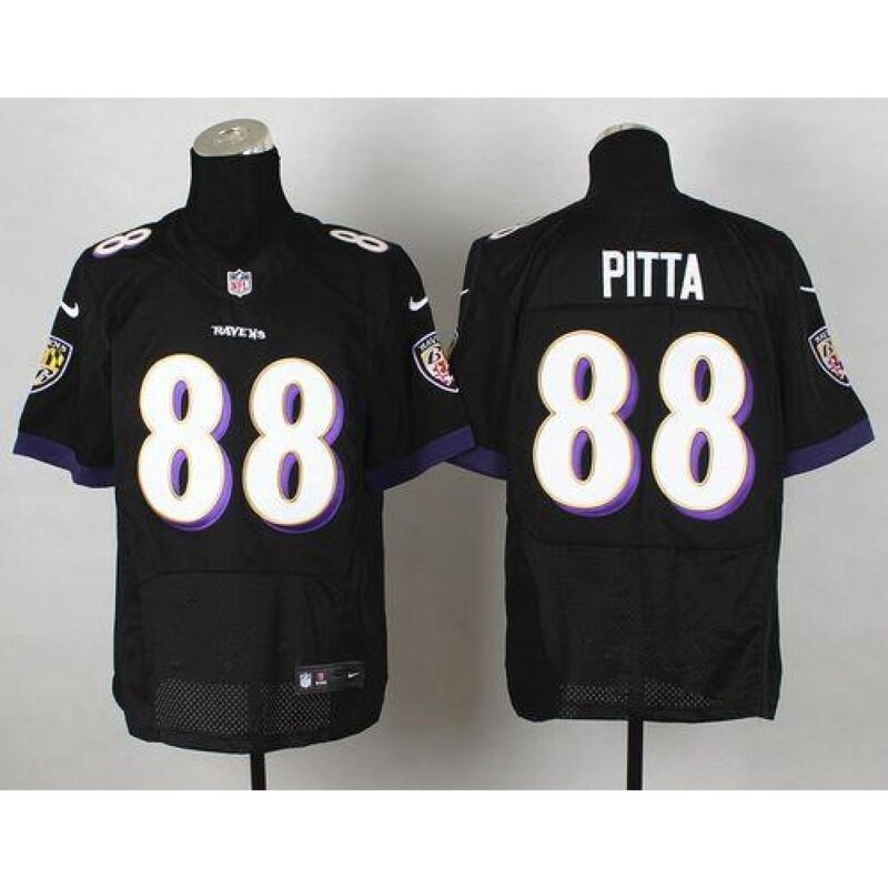 686250fe276ad_1 Ravens #88 Dennis Pitta Black Alternate Men's Stitched NFL Elite Jersey