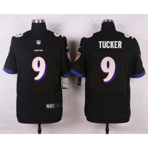 68625101d4cad_1 Ravens #9 Justin Tucker Black Men's Stitched NFL New Elite Jersey