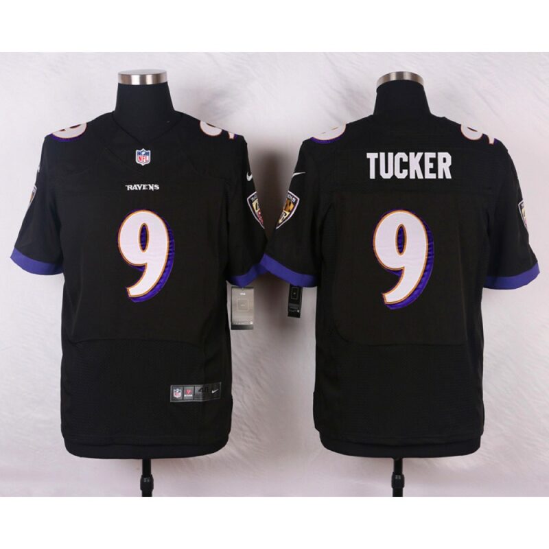 68625101d4cad_1 Ravens #9 Justin Tucker Black Men's Stitched NFL New Elite Jersey